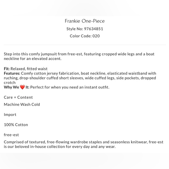 NWT Free People Free-est S Frankie One Piece in Carafe Brown New $68 Cotton - Picture 5 of 6